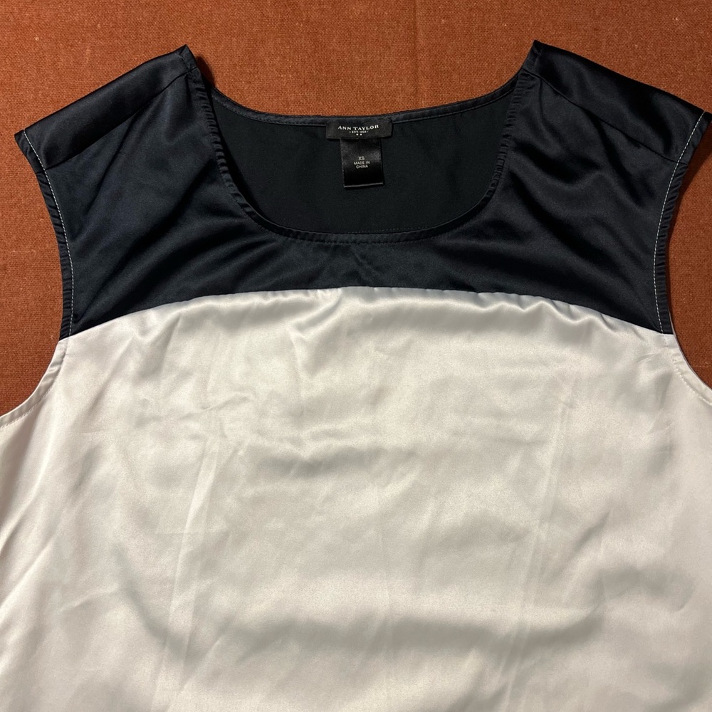 Ann Taylor Colorblock Sleeveless Blouse - Picture 10 of 16
